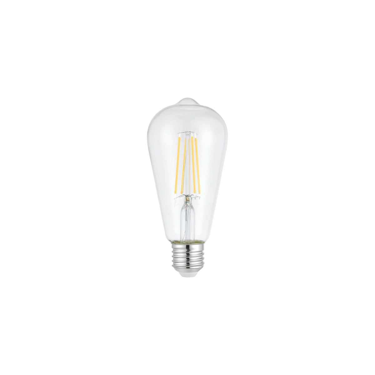 Ampoule LED E27 Edison ST64 6 W à variateur 3 positions verre transparent