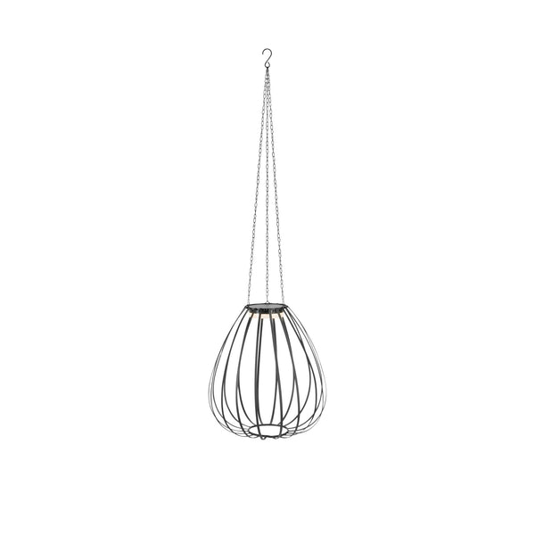 Suspension solaire d'extérieur Ovia noire IP44