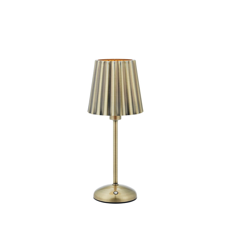 Lampe sans fil Celia en laiton vieilli