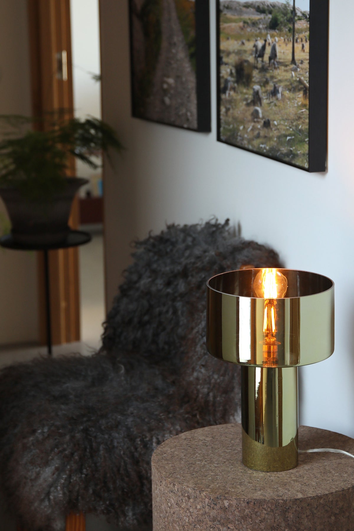 Lampe à poser Corin en verre