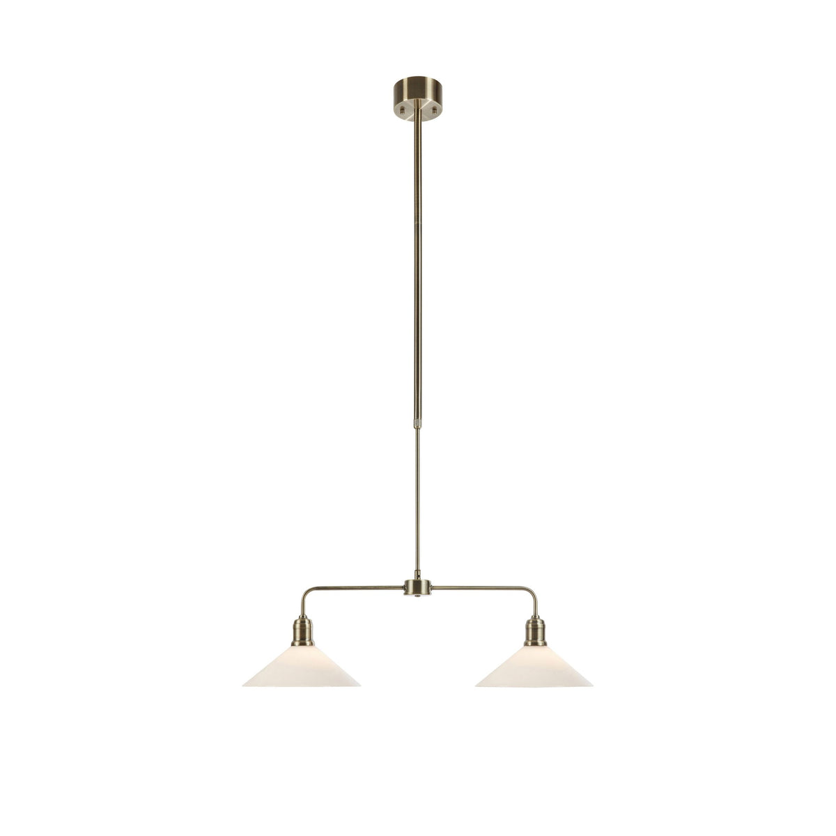 Suspension Vela 2 lumières en verre