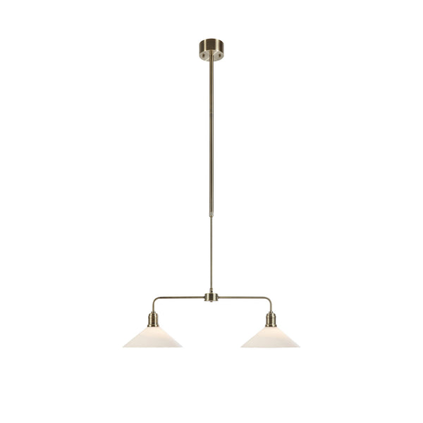 Suspension Vela 2 lumières en verre
