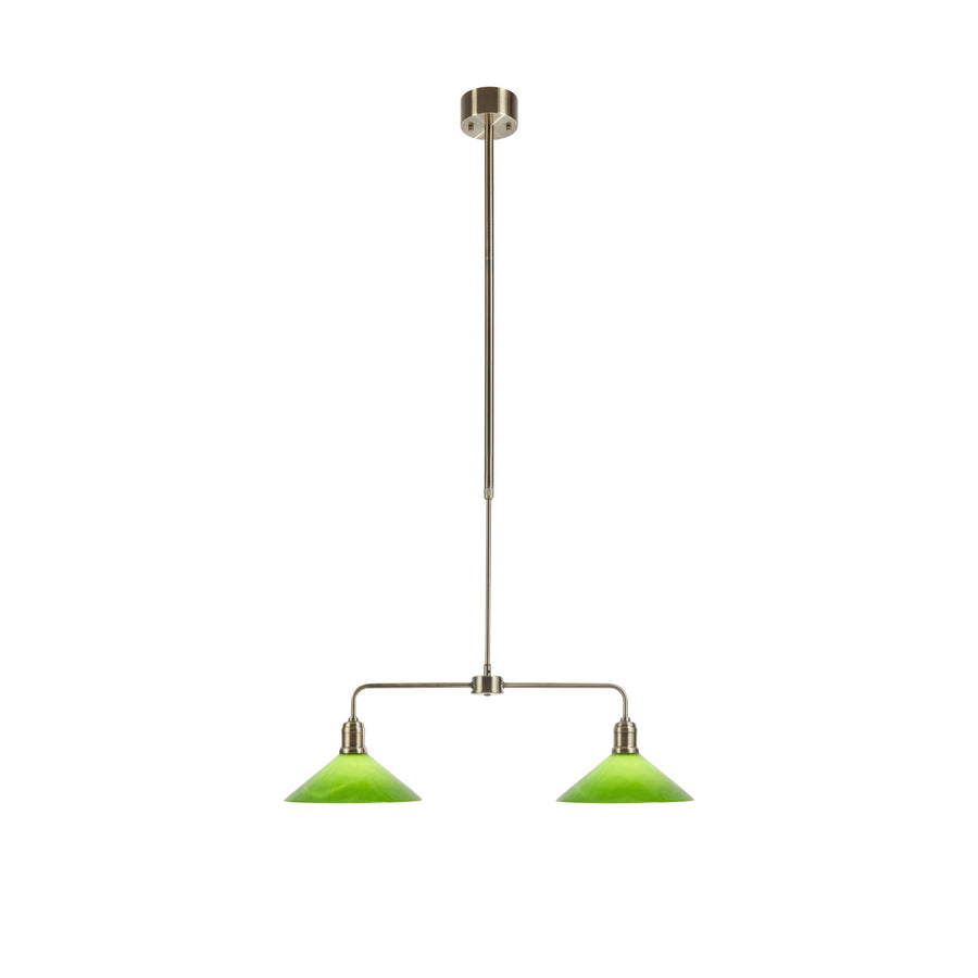 Suspension Vela 2 lumières en verre