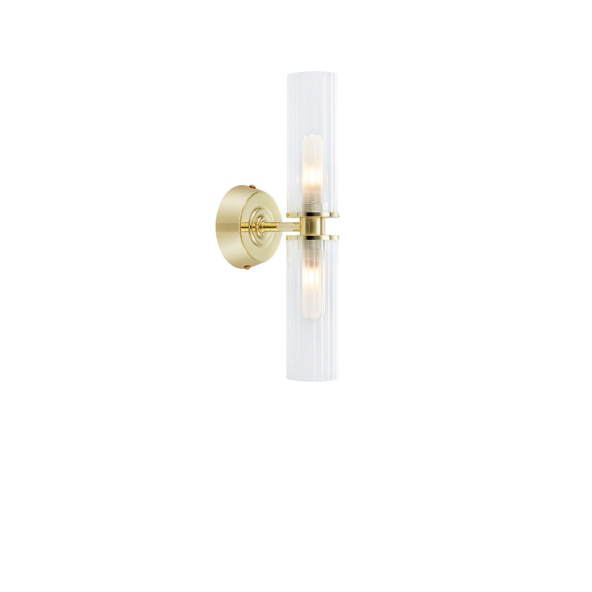 Applique de salle de bain Rimini 2 lumières en verre