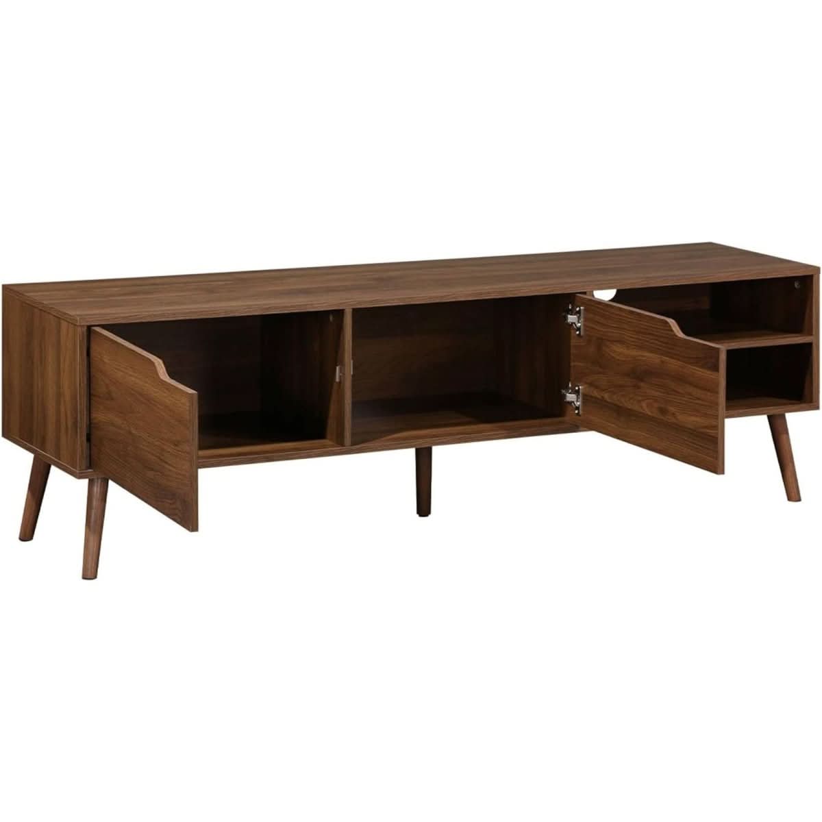 Meuble TV Bois Noyer | Pétale - Designix Meuble TV
