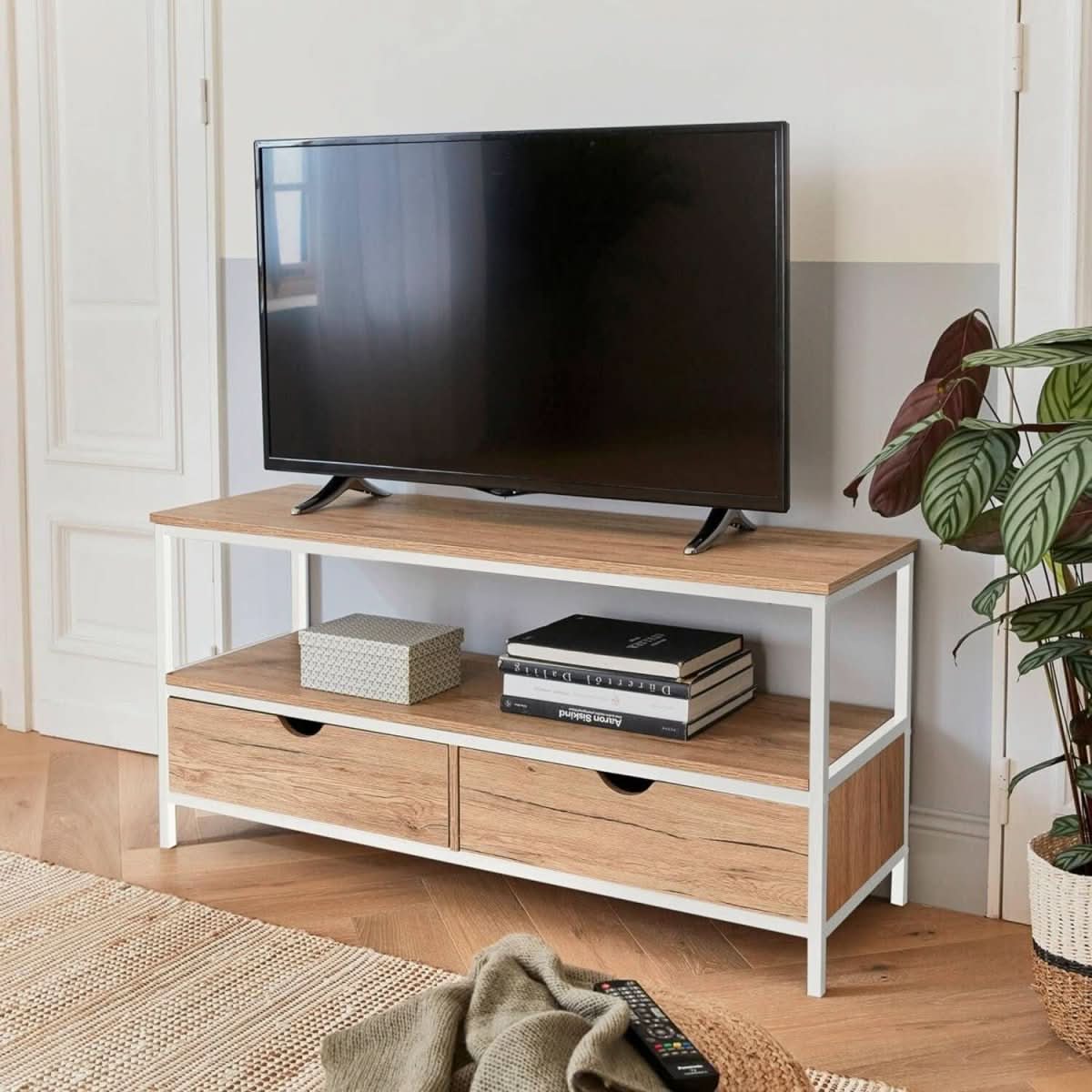 Meuble TV Loft Bois Métal | Zen - Designix Meuble TV