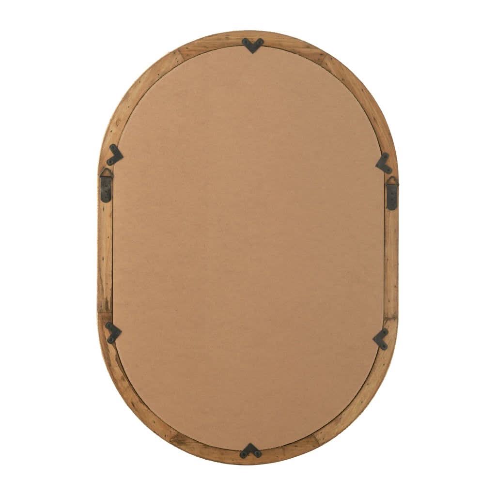 Miroir Ovale Rotin Naturel - Designix