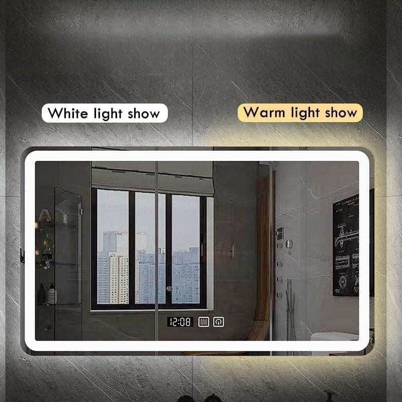 Miroir Salle de Bain LED Tactile | Miroir Sérénité - Designix Miroir Lumière Chaude | 50 x 70cm