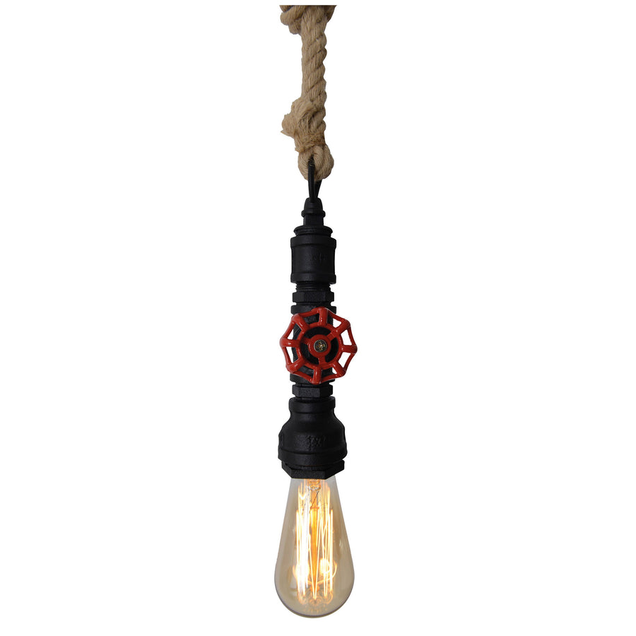 Suspension Regia noire, H 145 cm