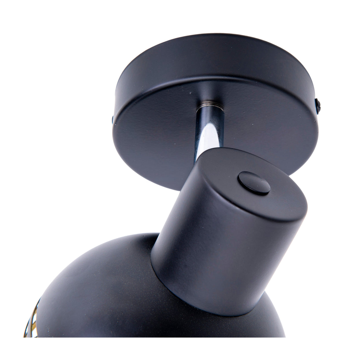 Plafonnier Casco noir, L 23 cm