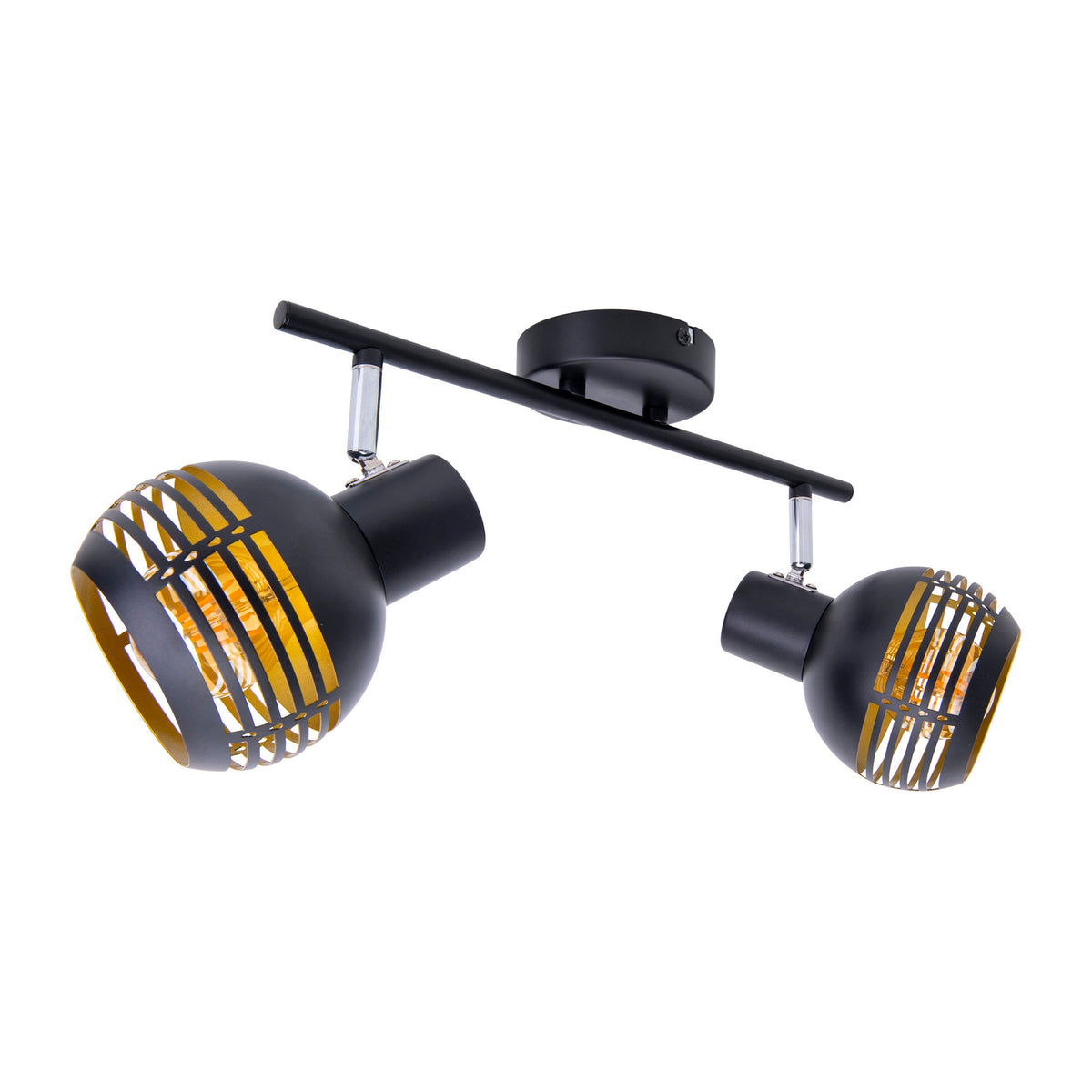 Plafonnier Casco noir, L 36 cm