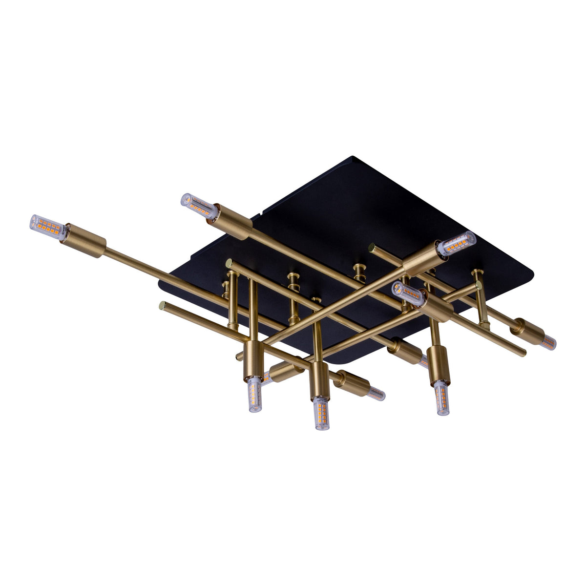 Plafonnier Ancona laiton, L 51 cm