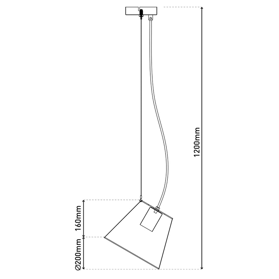 Suspension Korie noire (6112122)