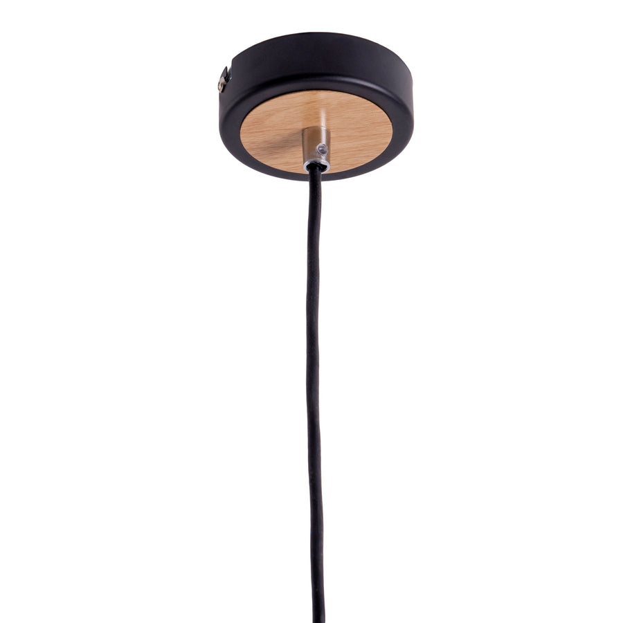 Suspension Fumoso noire, verre, H 120 cm (6116622)