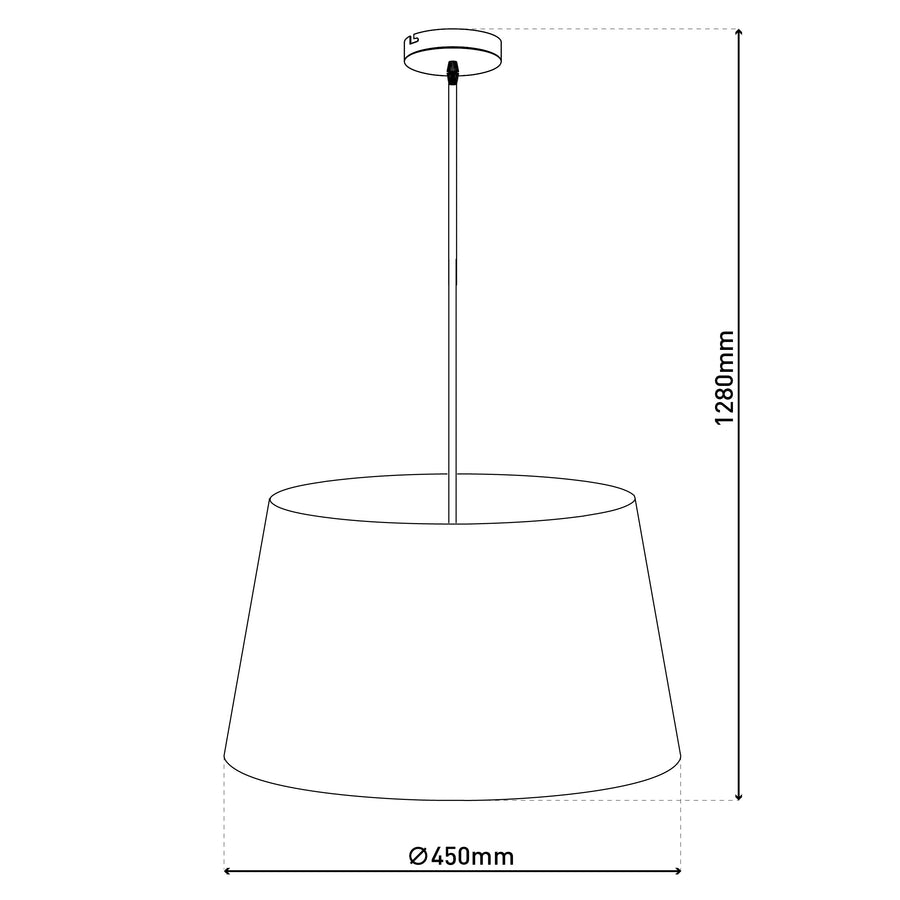 Suspension Bologna beige, tissu