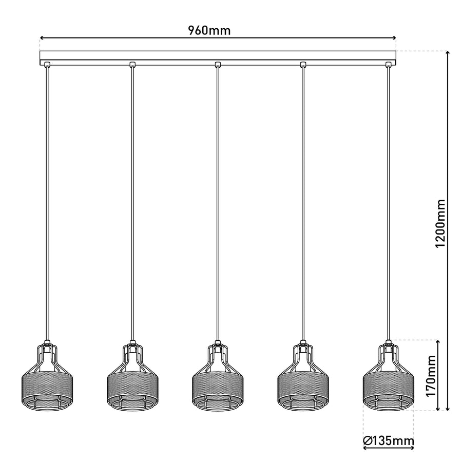 Suspension Foro noire