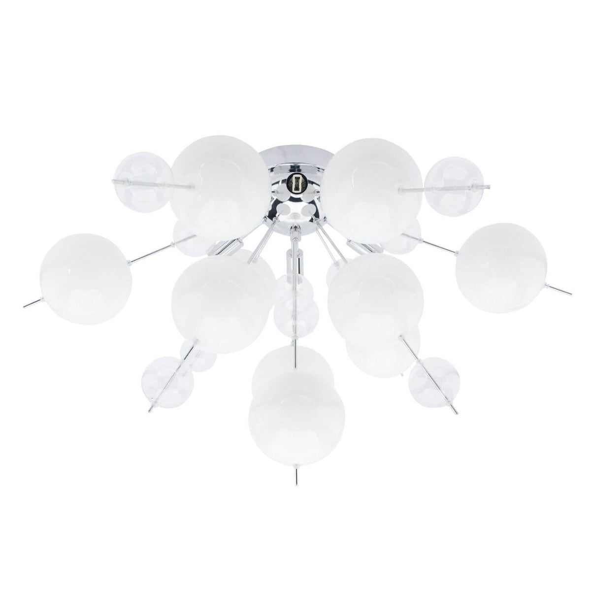 Plafonnier Explosion blanc, verre