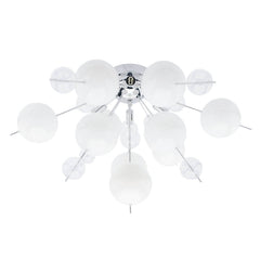 Plafonnier Explosion blanc, verre