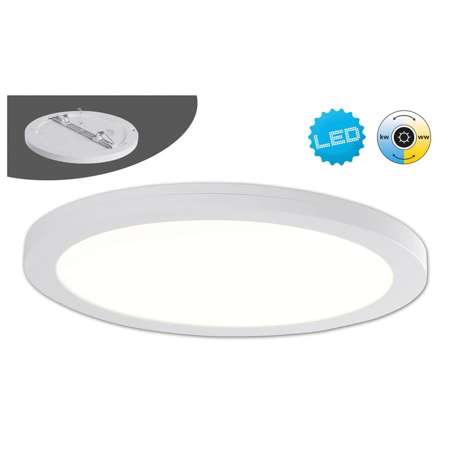 Plafonnier Bonus blanc, Ø 29 cm