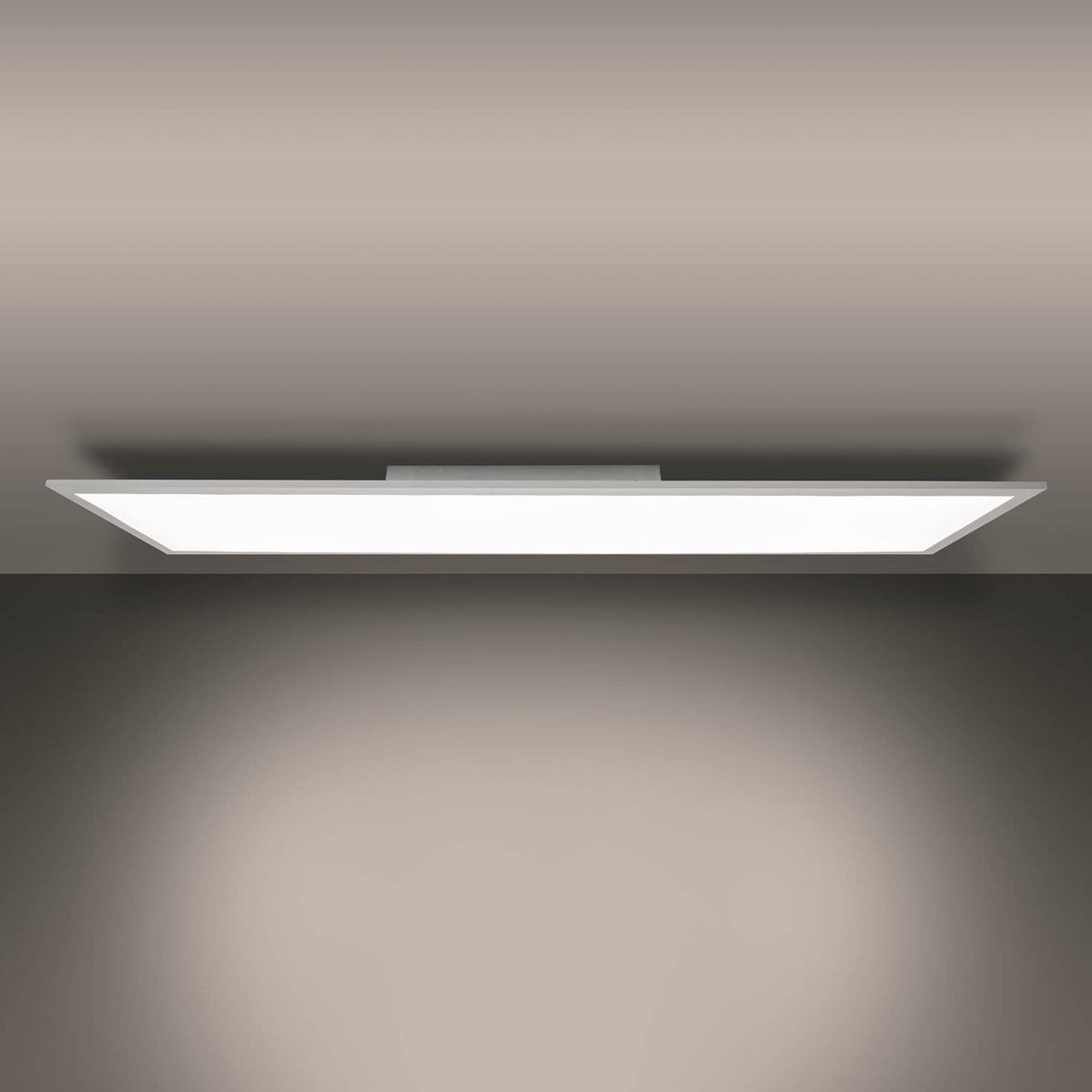 Plafonnier Nico blanc, L 119,5 cm