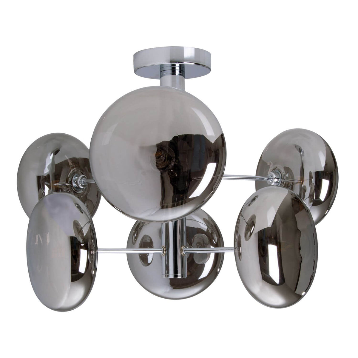 Plafonnier Orion anthracite, verre