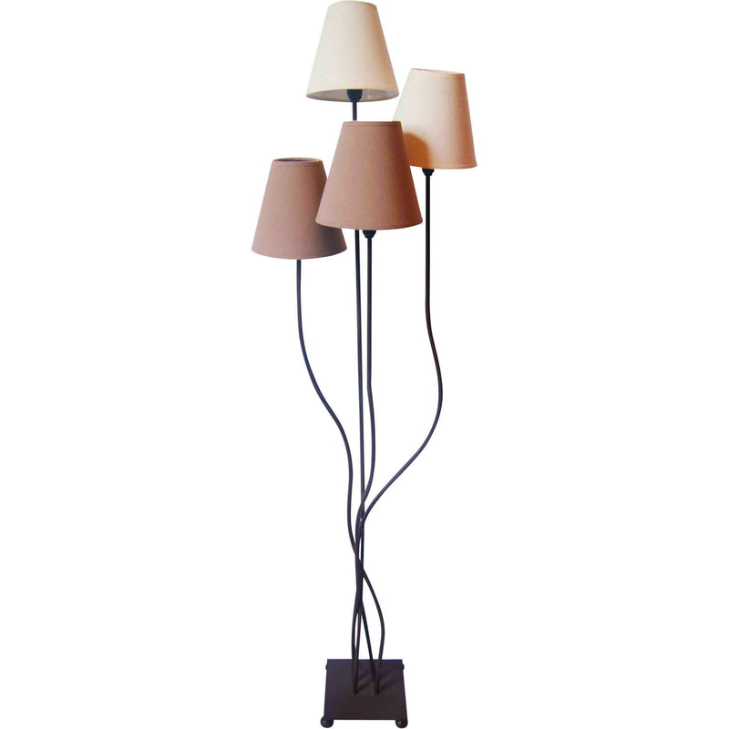 Lampadaire Boho beige, tissu