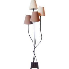 Lampadaire Boho beige, tissu
