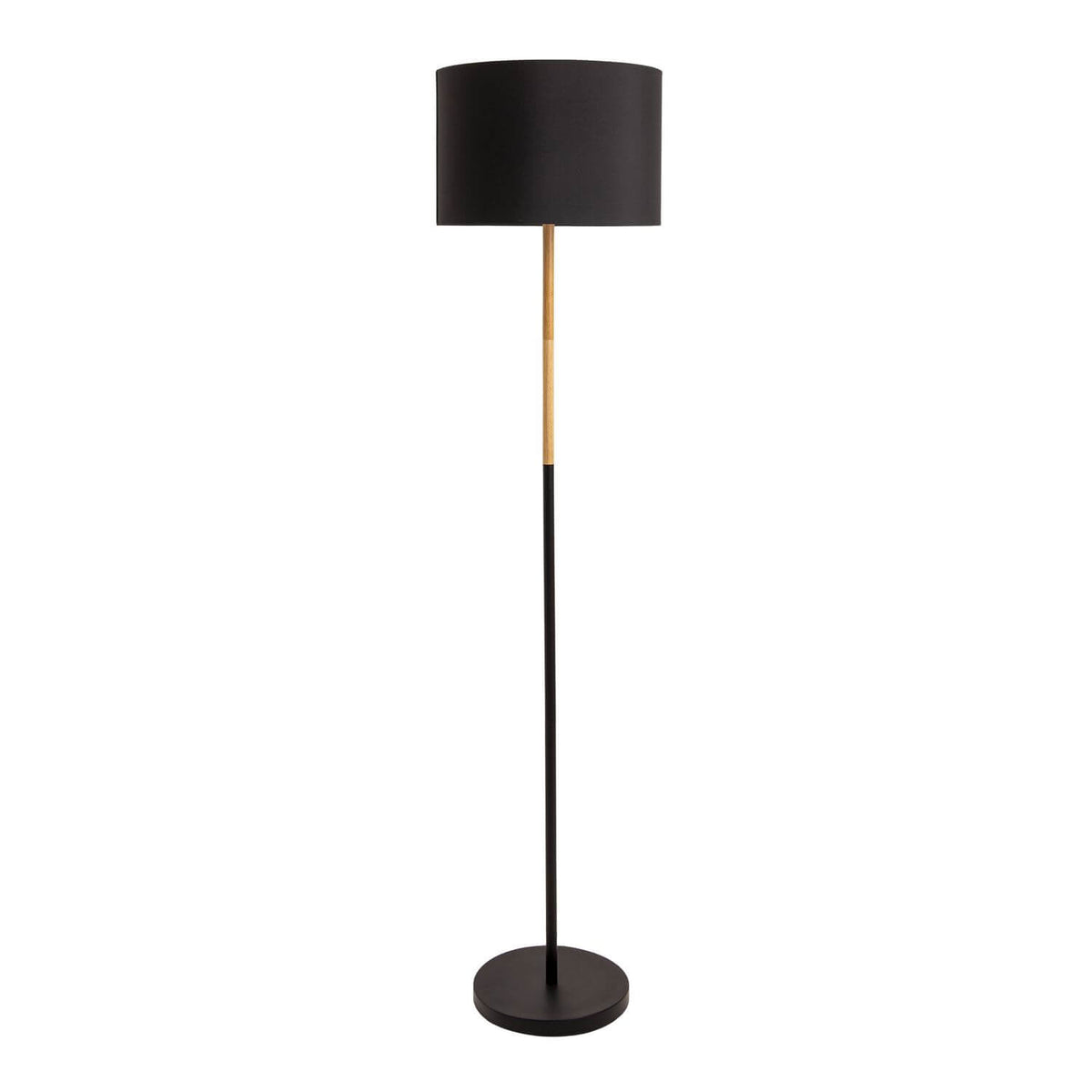 Lampadaire Tessile noir, tissu