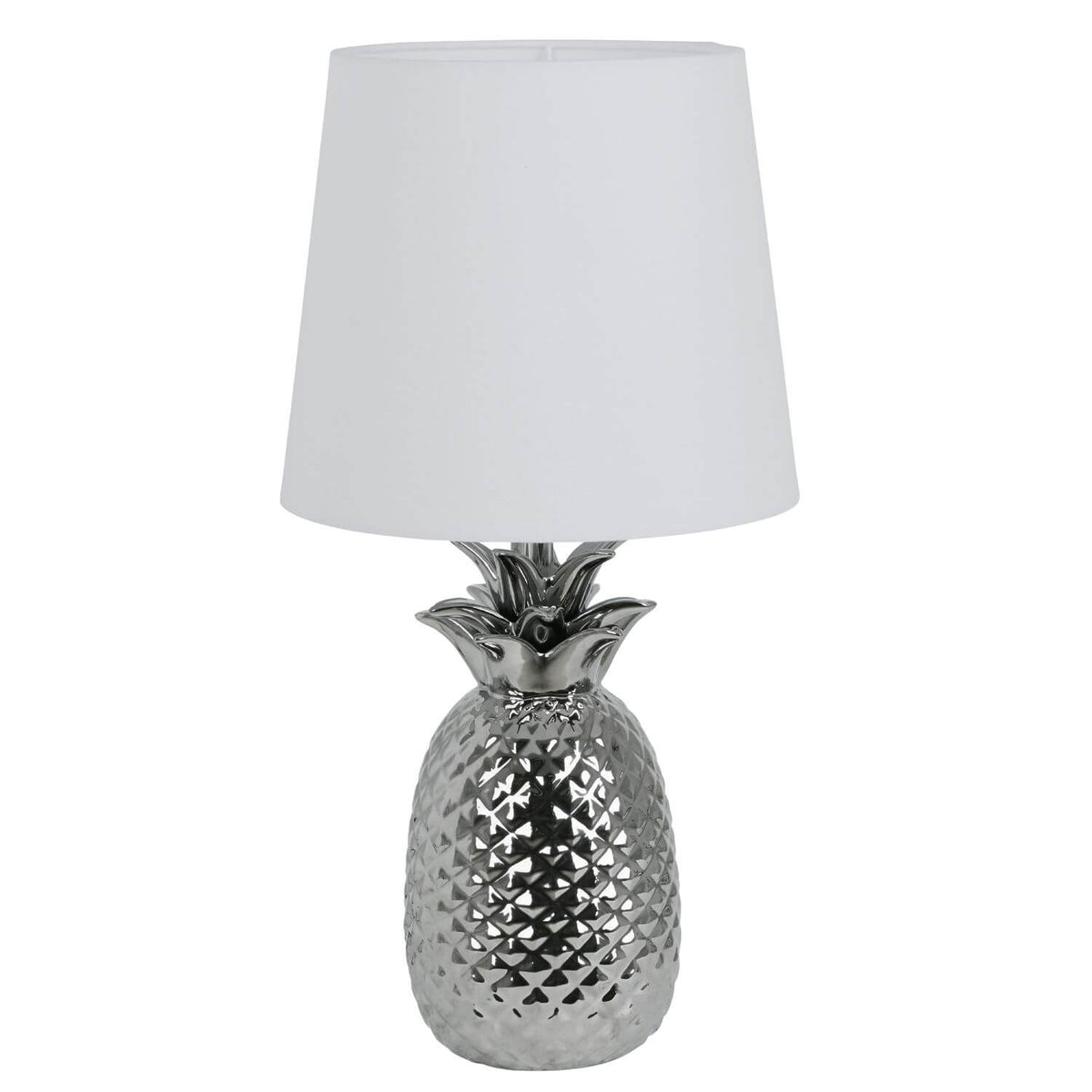 Lampe à poser Ananas chromée