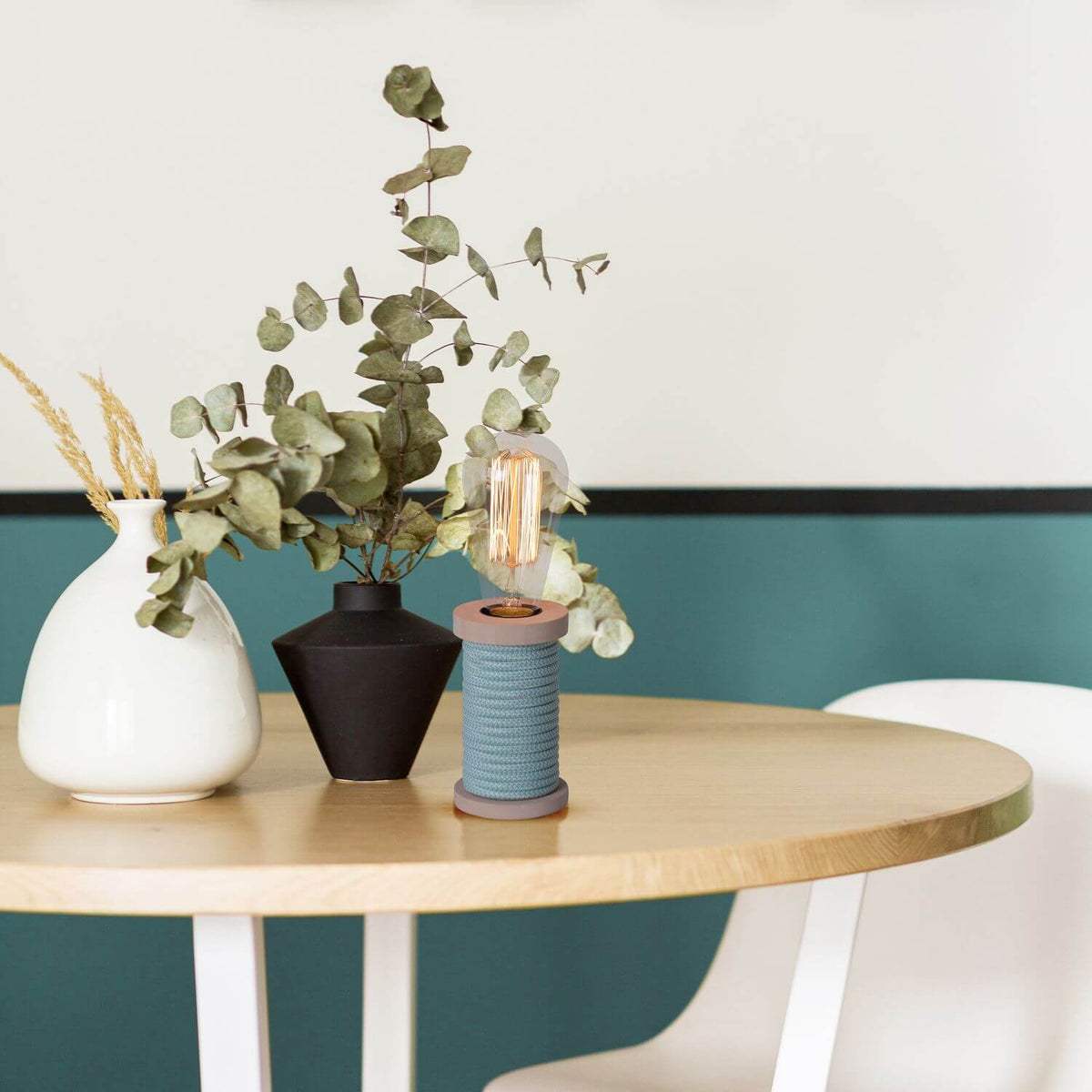 Lampe à poser MAX turquoise