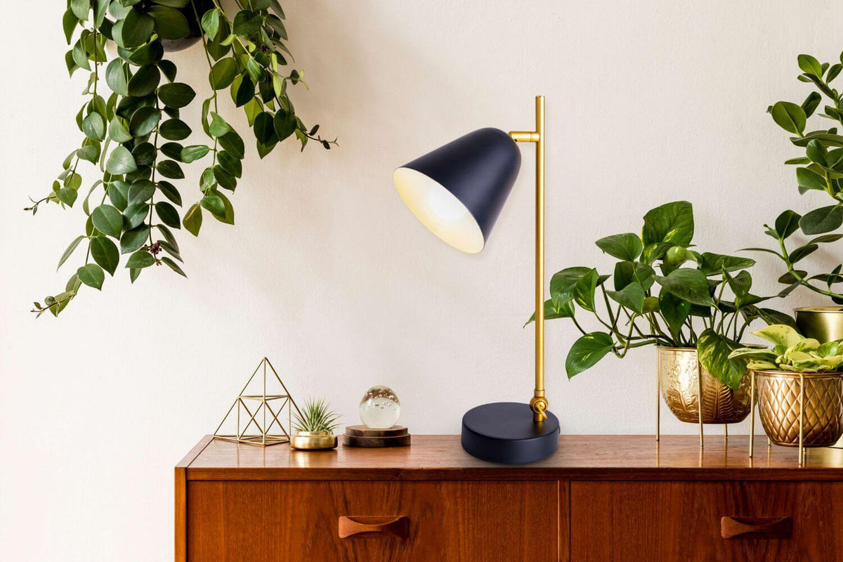 Lampe à poser Triton noire