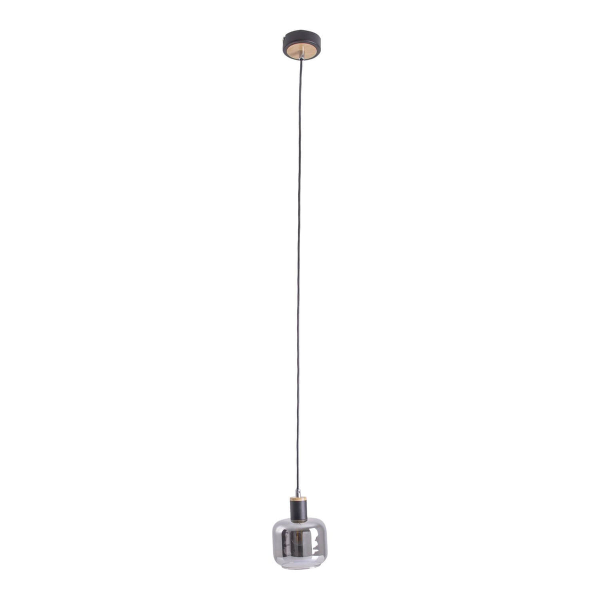 Suspension Fumoso noire, verre, H 120 cm (6116622)