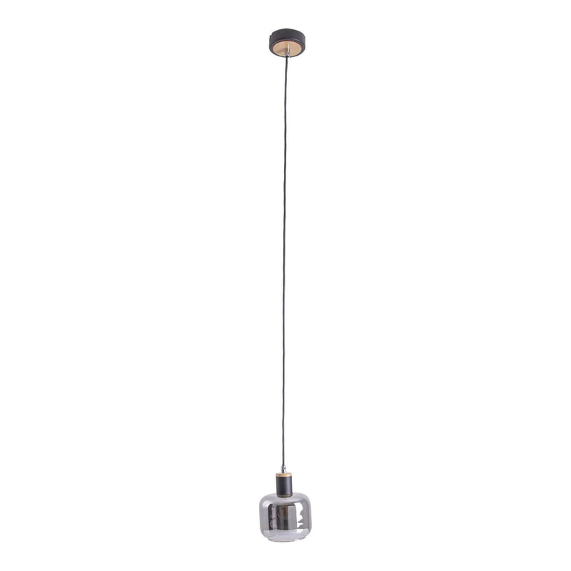 Suspension Fumoso noire, verre, H 120 cm (6116622)