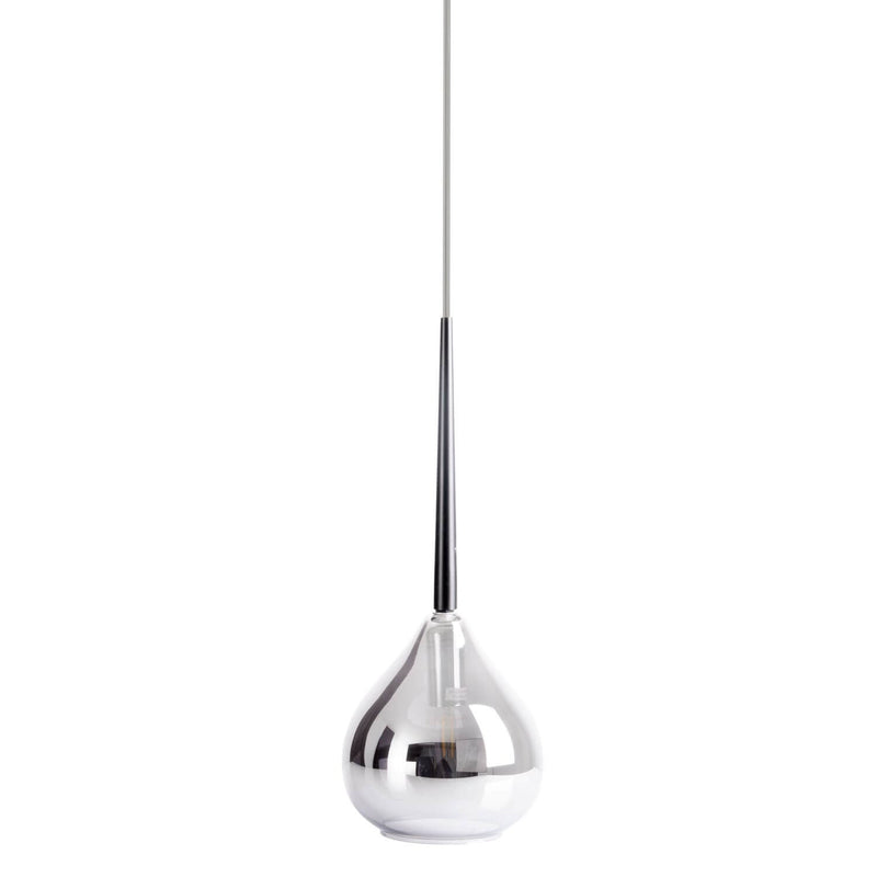 Suspension Vaso anthracite, verre, H 17 cm