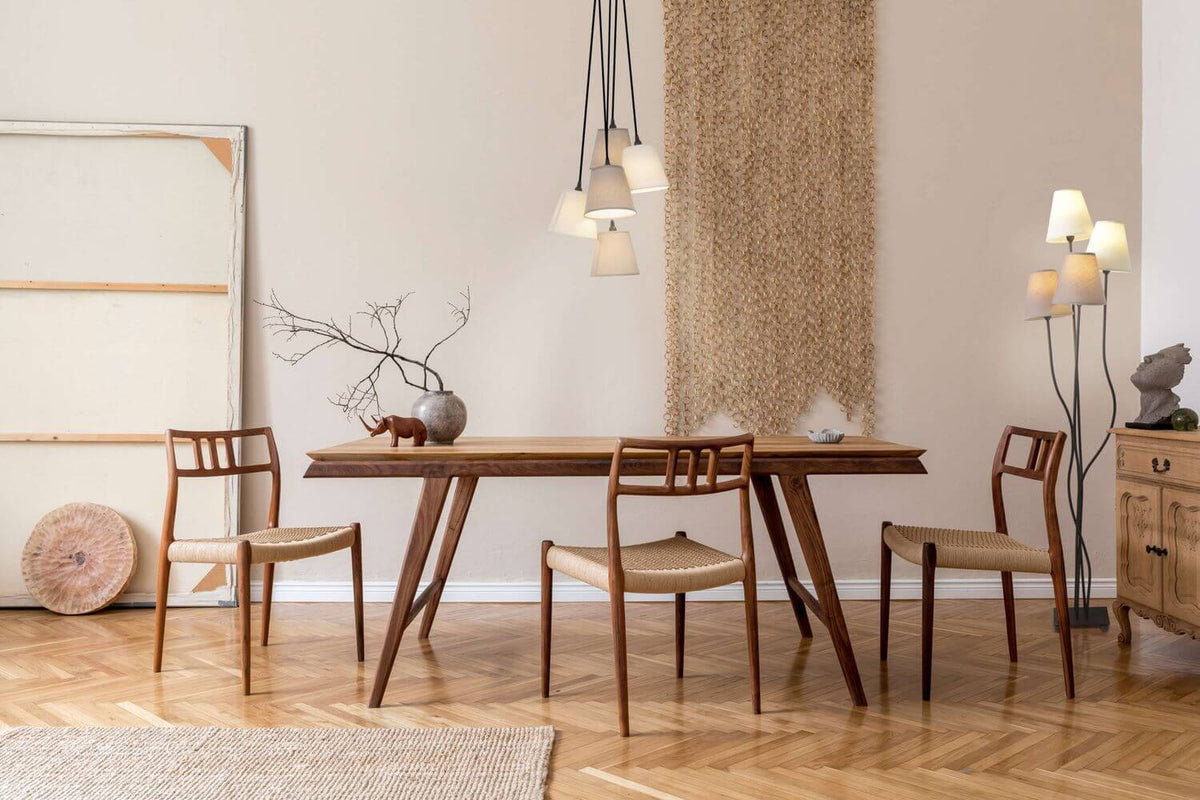 Suspension Boho beige, tissu