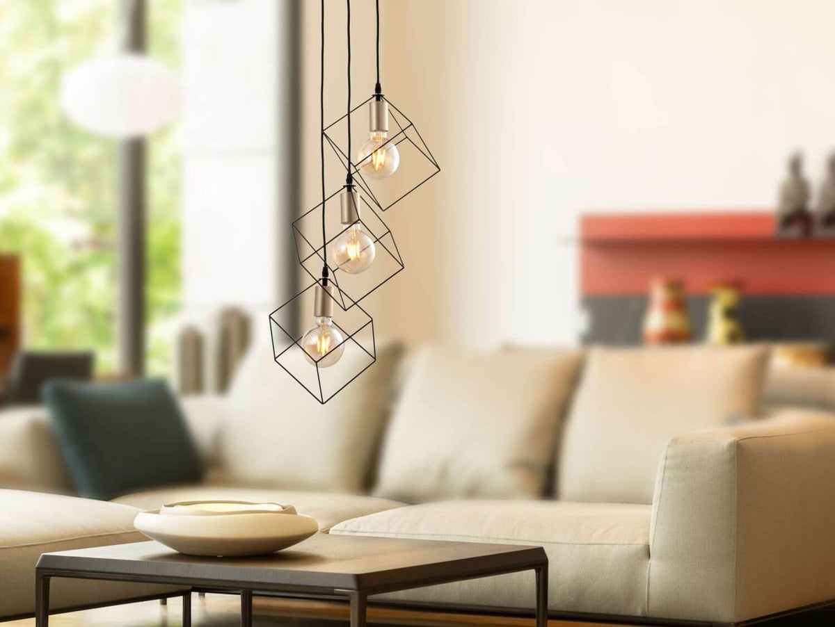 Suspension Canto noire, H 146 cm
