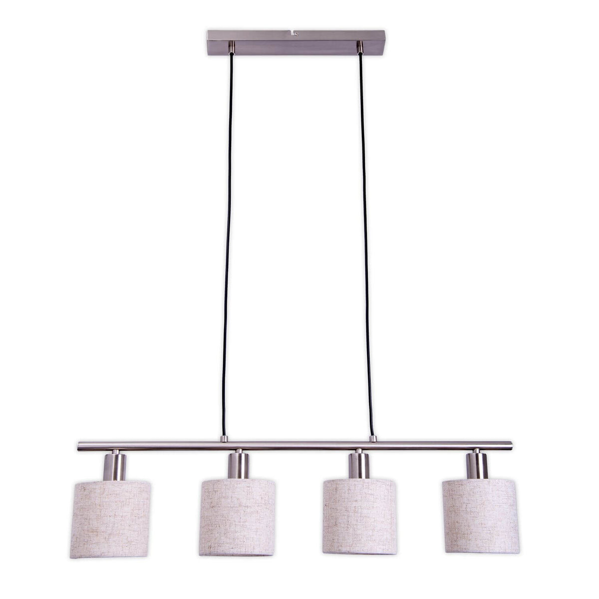 Suspension Maron bois, tissu