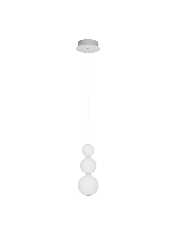 Suspension luminaire | Perla Chromée H 150 cm