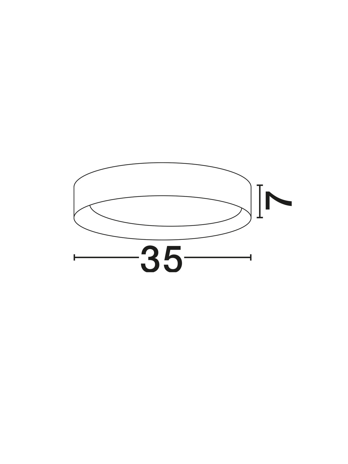 Plafonnier Stake noir, bois, Ø 35 cm