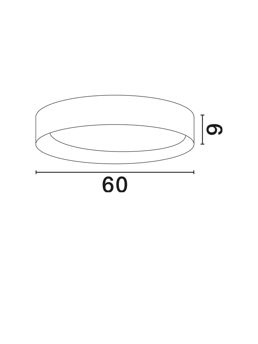 Plafonnier Stake noir, bois, Ø 60 cm