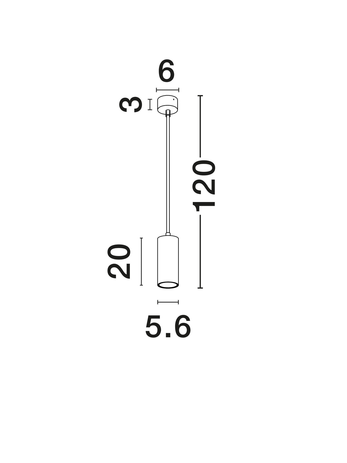 Suspension Aila blanche