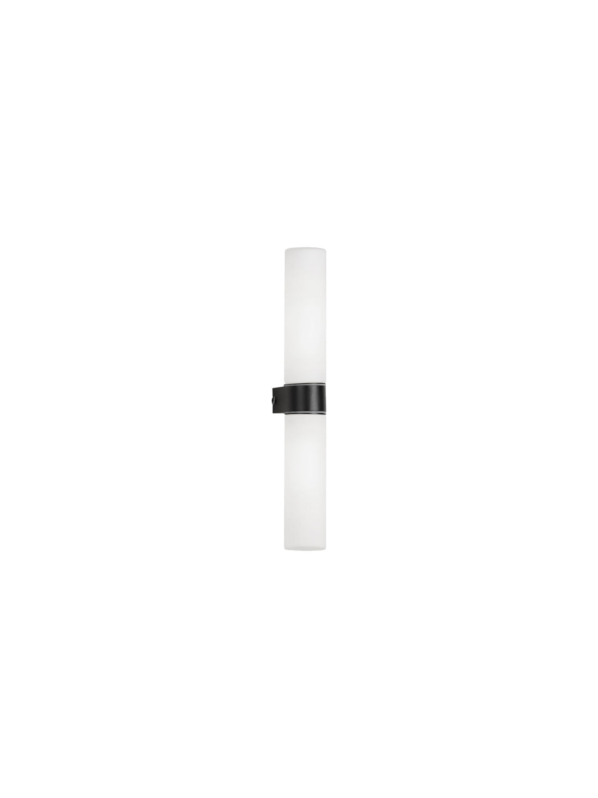 Applique murale Corb 2 lumières noire, verre