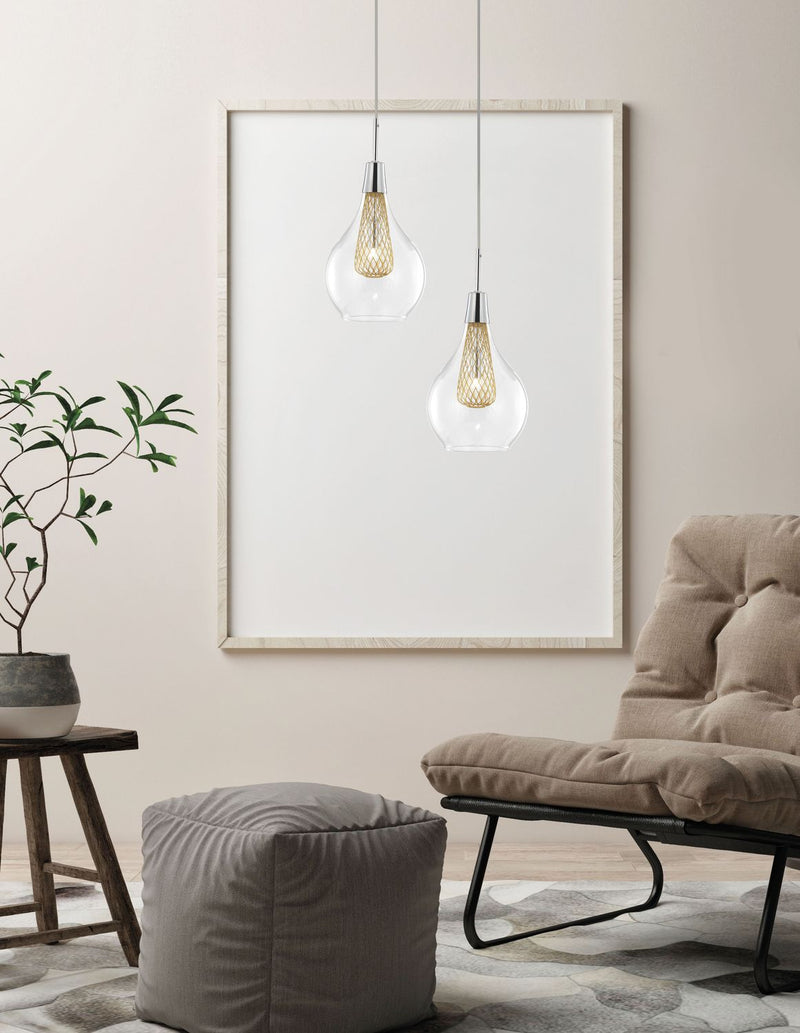 Suspension Filo dorée, verre (1500202811)