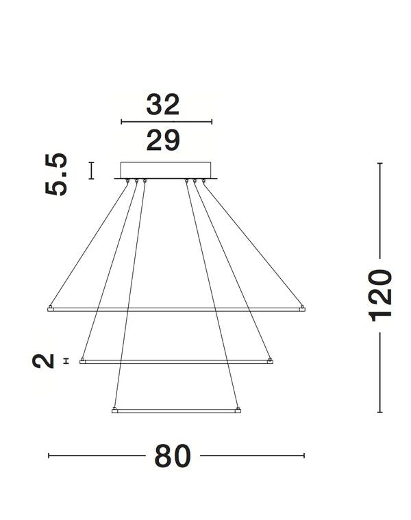 Schéma de dimensions avec hauteur 120 cm et largeur 80 cm indiquées.