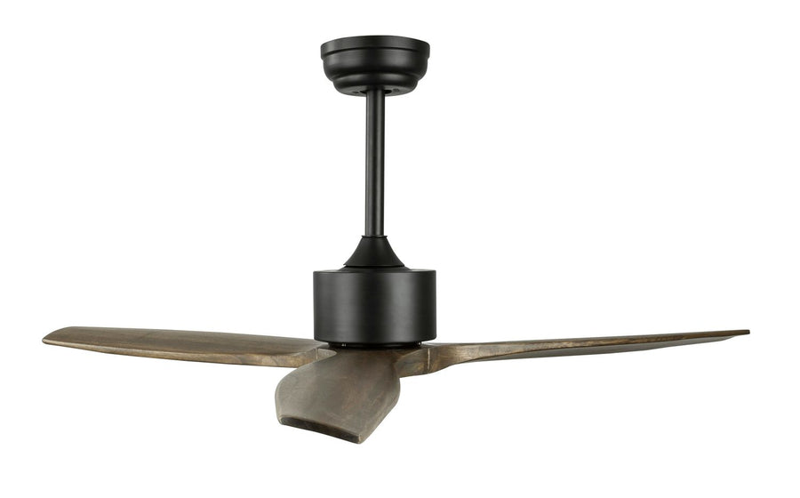 Ventilateur de plafond lumineux Vento noir, bois