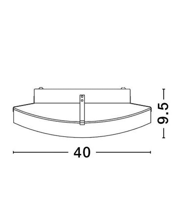 Plafonnier Anco 2 lumières blanc, verre