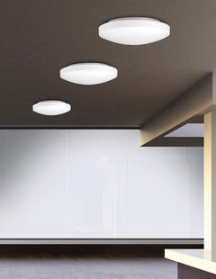 Plafonnier IVI blanc, verre