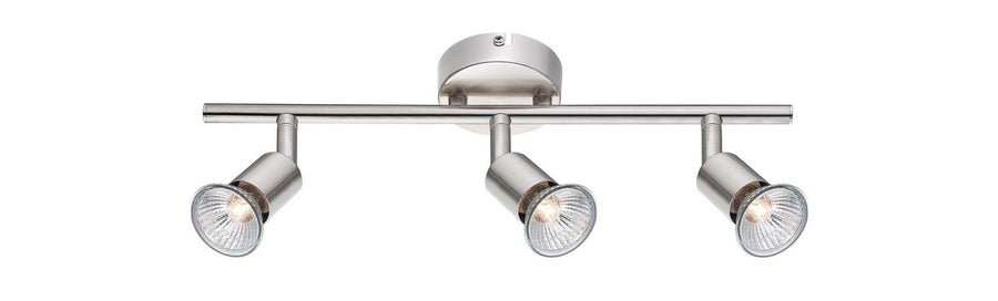 Plafonnier Base 3 lumières nickel