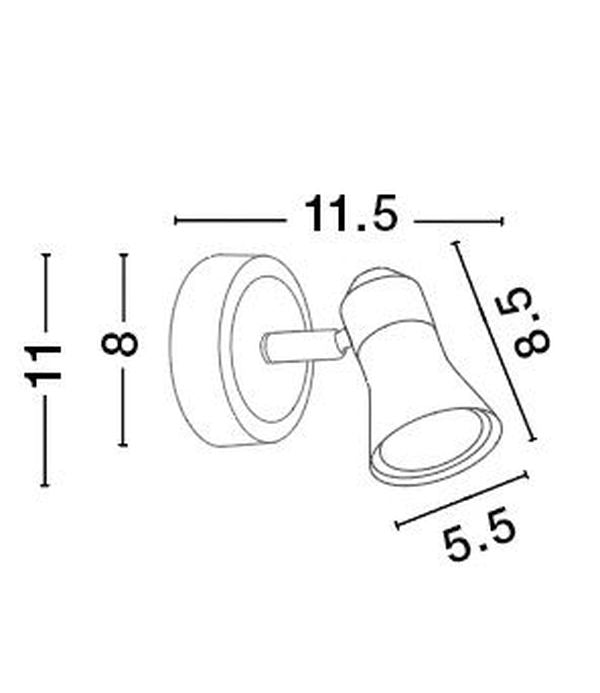 Plafonnier Galeria nickel
