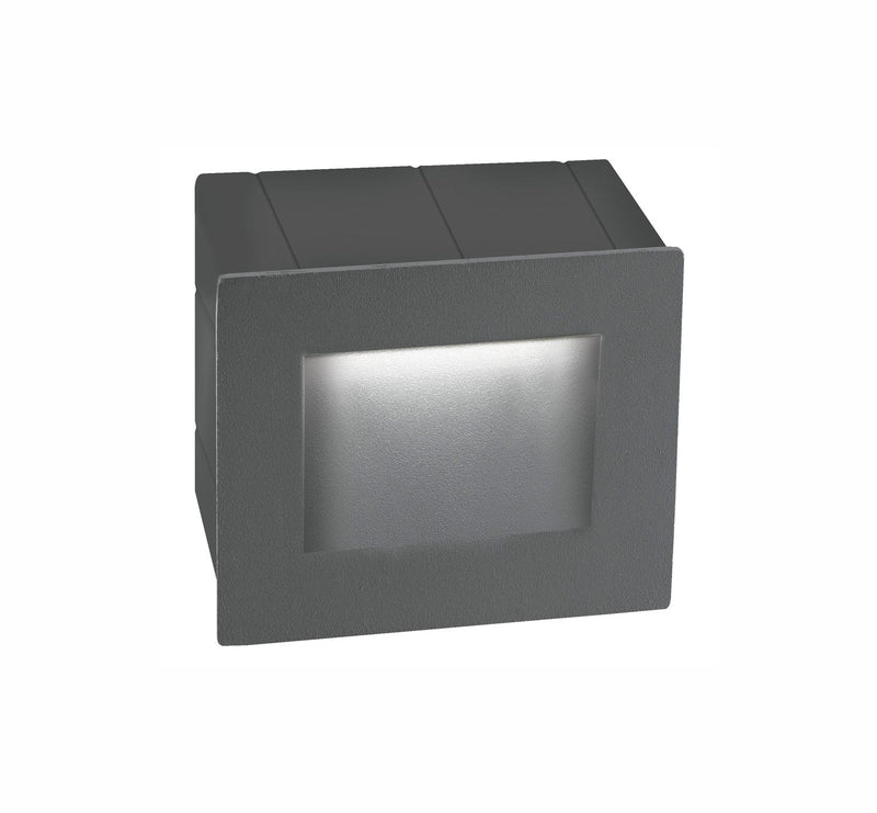 Applique extérieure Krypton grise, H 8 cm (727002)